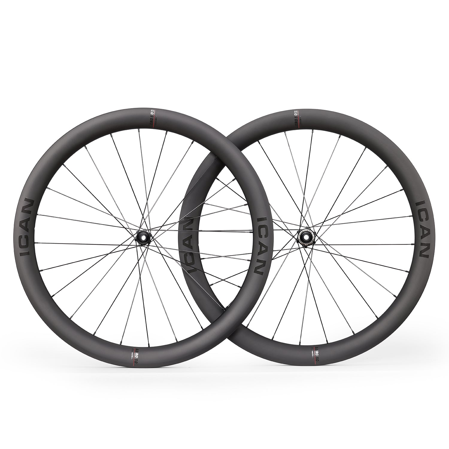 美品!ICAN AERO 50 Ⅱ　50ｍｍエアロホイール 前後セット スラム ICAN_AERO_50_II_Disc_Wheels_1_