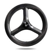 16 inch 349 3K Twill glossy Prismatic shape front wheel disc wheels