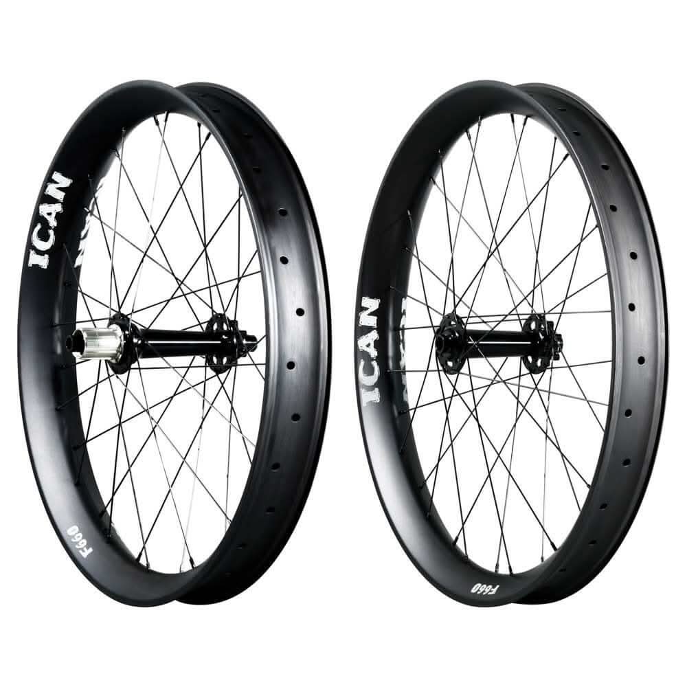 ICAN Carbon Fat Bike Wheelset F660 60mm Internal Width Clincher Tubeless Ready