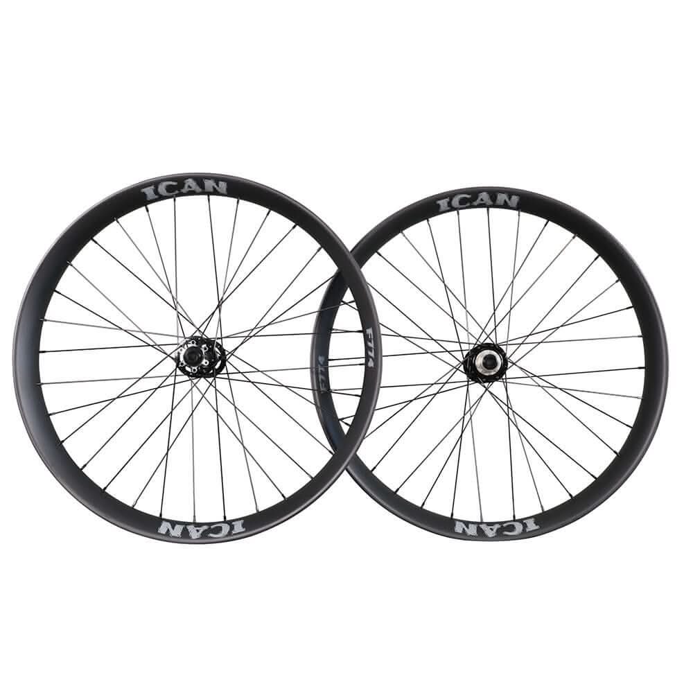 ICAN Carbon Fat Bike Wheels F774 27.5er 80mm Width Carbon Tubeless Ready