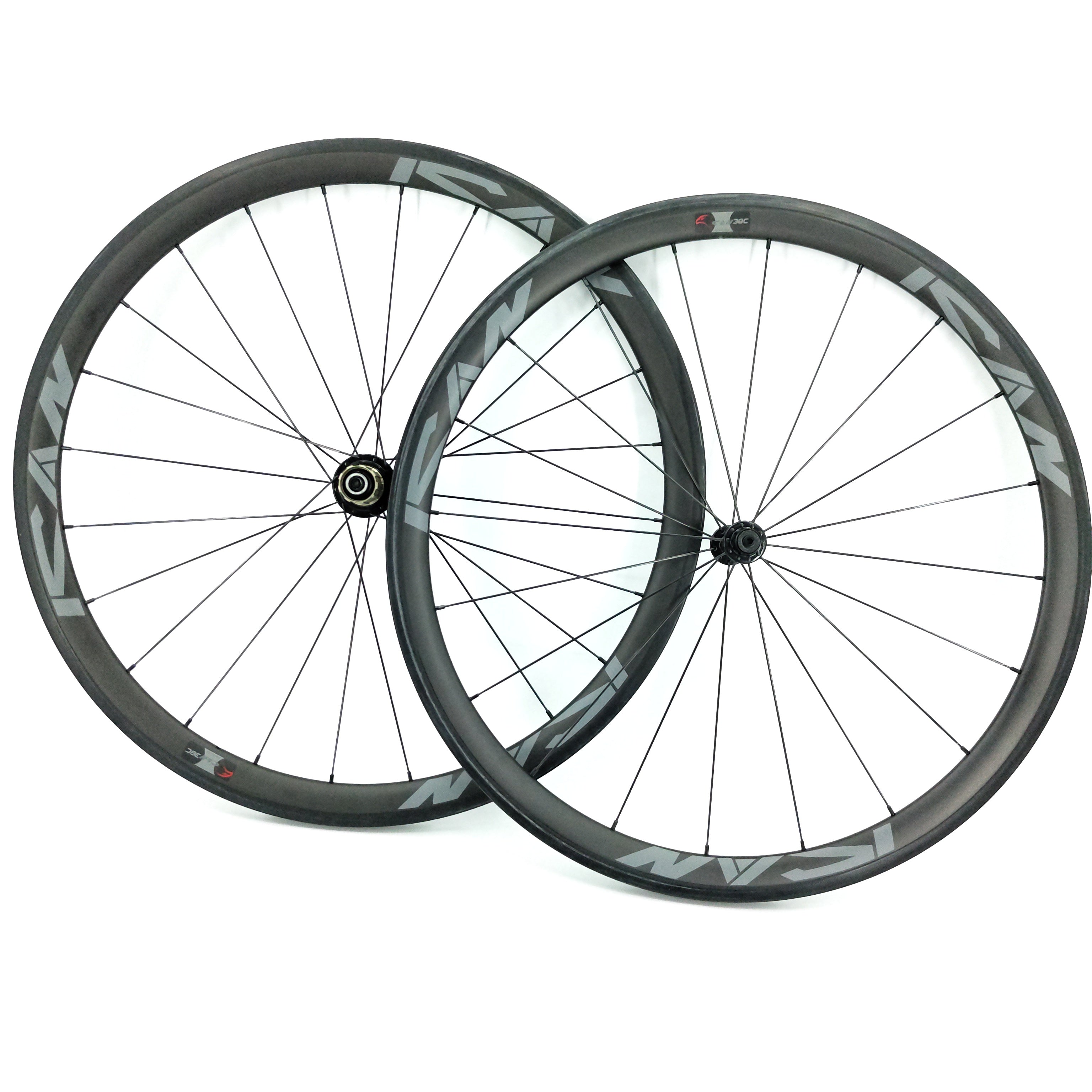 ICAN 38mm Carbon Road Bike Wheelset with Sapim CX-Ray Spokes – ICAN Cycling