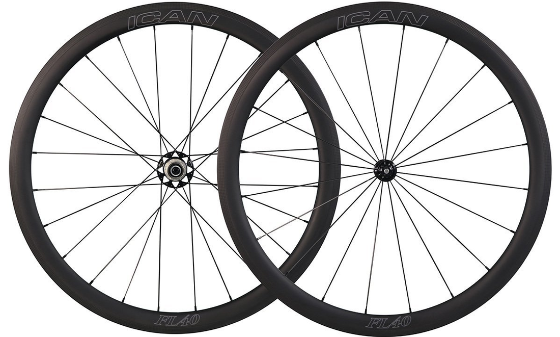 The best affordable 40mm depth carbon road bike wheels FL40 ICAN Cycling