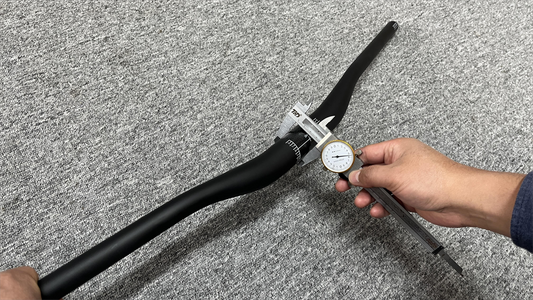 What are the standard sizes for different types of bicycle handlebars?