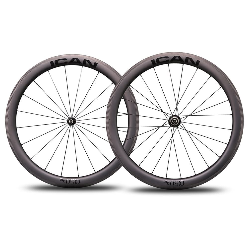 alpha wheels fahrradanhänger ICAN Affordable 700C Alpha Series Carbon Road Bike Wheels in EU Alpha 50 Pro With CN Spokes