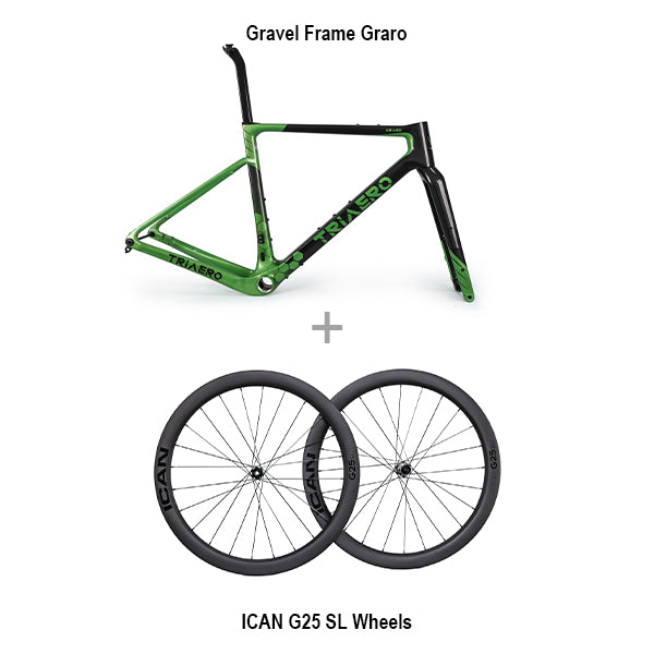 Gravel Frame Graro + G25 SL Wheels|Gravel Bike Buiild