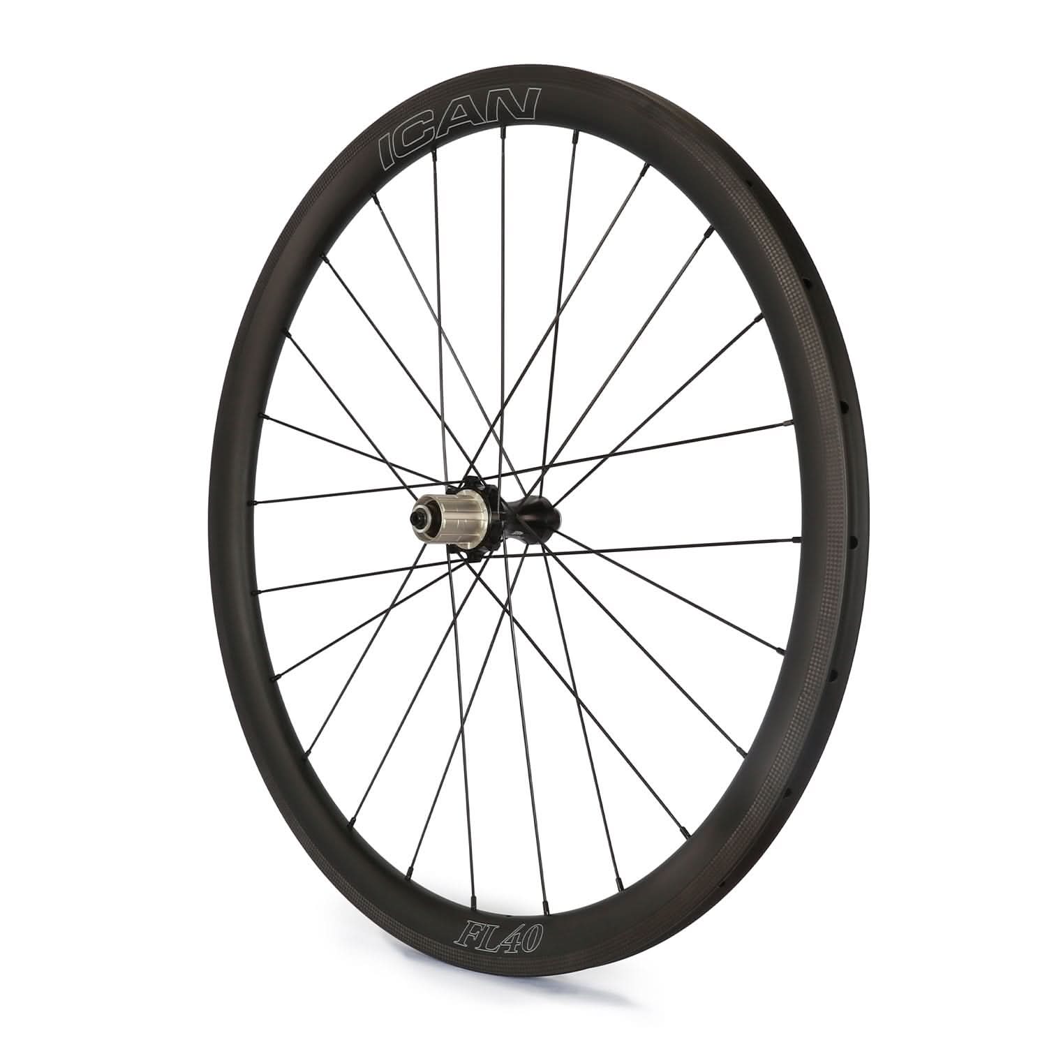 Tubular Rim 700C Carbon FL40mm Tubular 23mm Wide Wheelset Road Bike Wheelset – ICAN ...