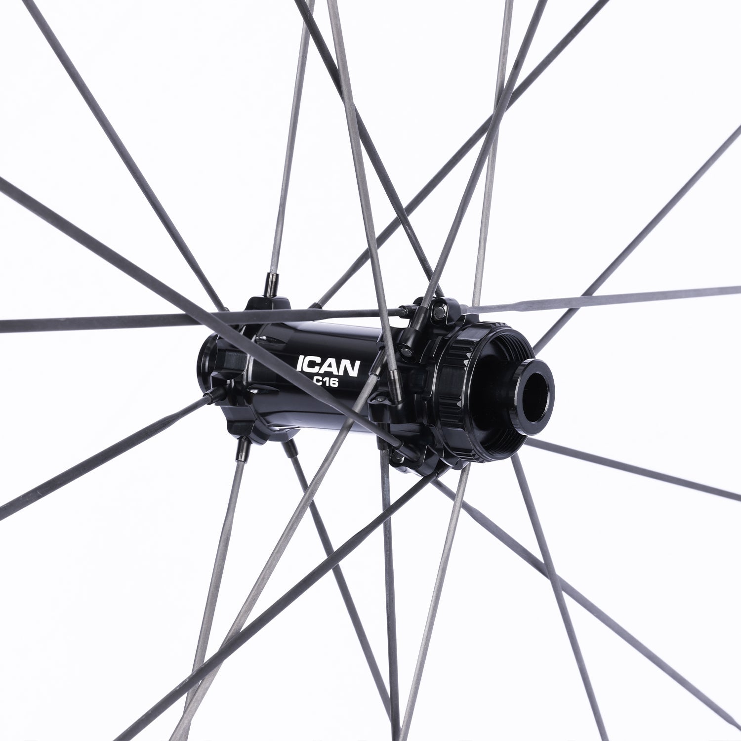 ICAN Aeris 40 disc carbone spoke wheelset 45T ratchet