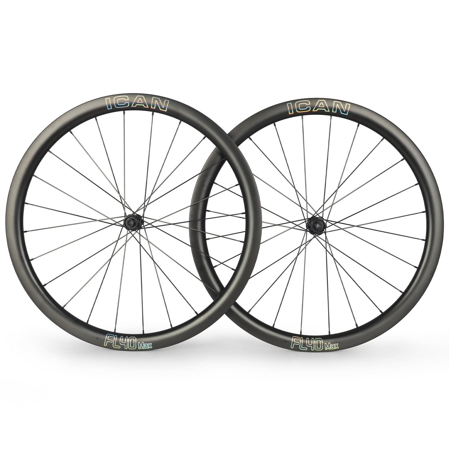Max Speed Rim ICAN FL38 Max Disc Carbon Road Wheels 21mm Internal Width – ICAN Cycling