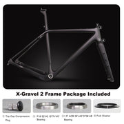 업그레이드된 내부 라우팅 X-Gravel 자전거 프레임 US