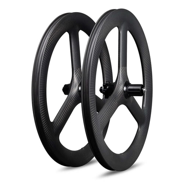 20 inch 451 Disc Brake Tri spokes Carbon Wheels for Folding Bike