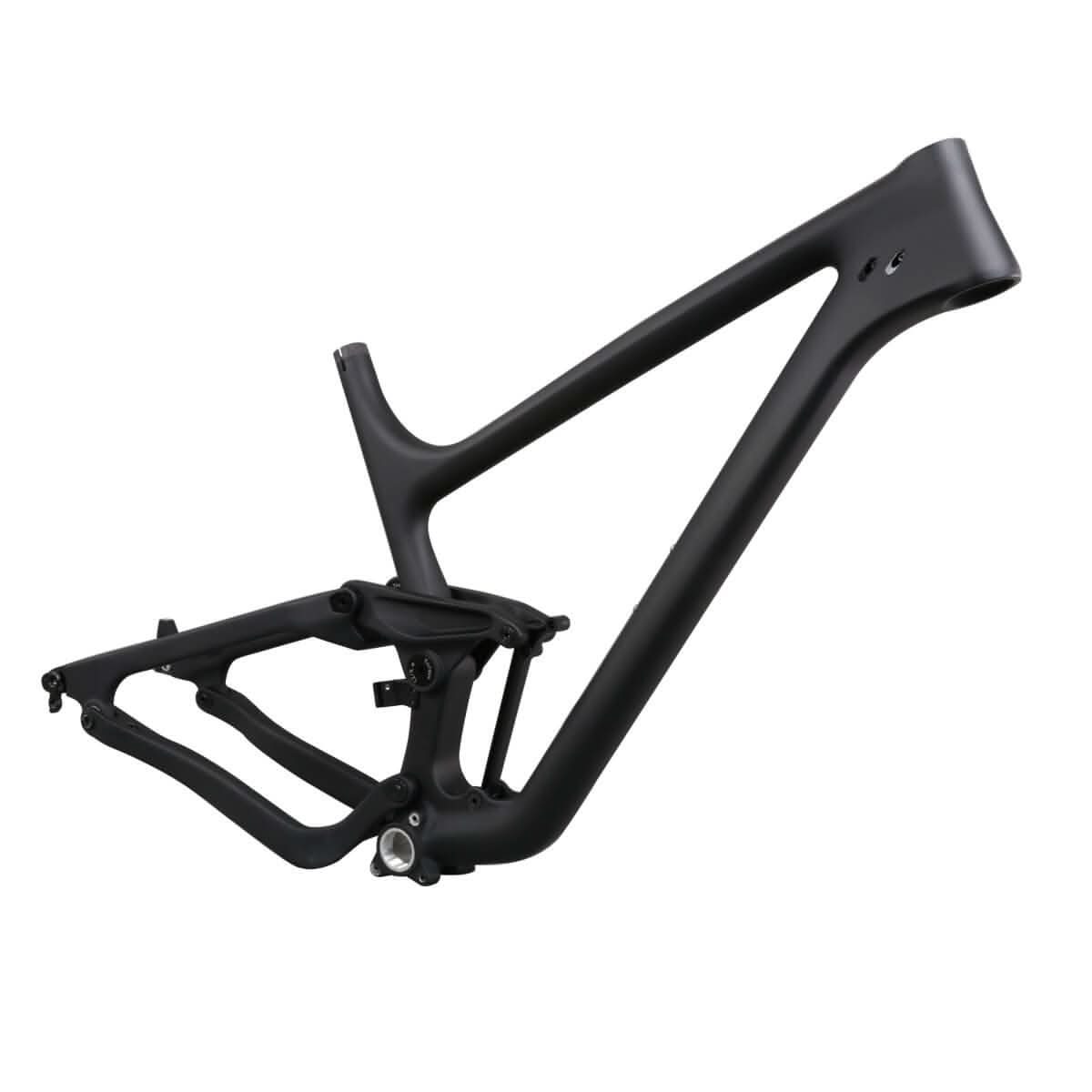 130mm Travel Full Suspension Carbon Trail MTB Frame P1 – ICAN Cycling