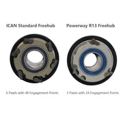 ICAN 50 mm carbon racefiets wielset Sapim CX-Ray spaken slechts 1460 g (verbeterde versie wielset) - icancycling