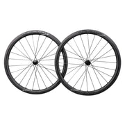Paire de roues à disque de vélo de route en carbone ICAN AERO 40 à pneu tubeless ready avec moyeux DT350s Centerlock 25 mm de large