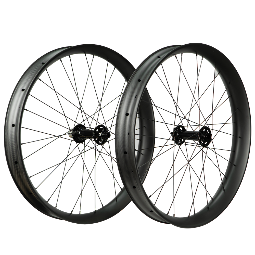 ICAN Carbon Fatbike Laufrader F774 27.5er 80 mm Breite Carbon Tubeless Ready ICAN Cycling