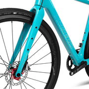 자갈 자전거 FM696 디스크 플랫 마운트 페인트 레인보우 로고