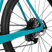 자갈 자전거 FM696 디스크 플랫 마운트 페인트 레인보우 로고