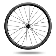 Juego de ruedas de disco de bicicleta de carretera de carbono listo para montar sin cámara ICAN AERO 40 con bujes de bloqueo central DT240s de 25 mm de ancho