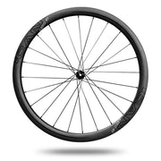 Juego de ruedas de disco de bicicleta de carretera de carbono listo para montar sin cámara ICAN AERO 40 con bujes de bloqueo central DT240s de 25 mm de ancho