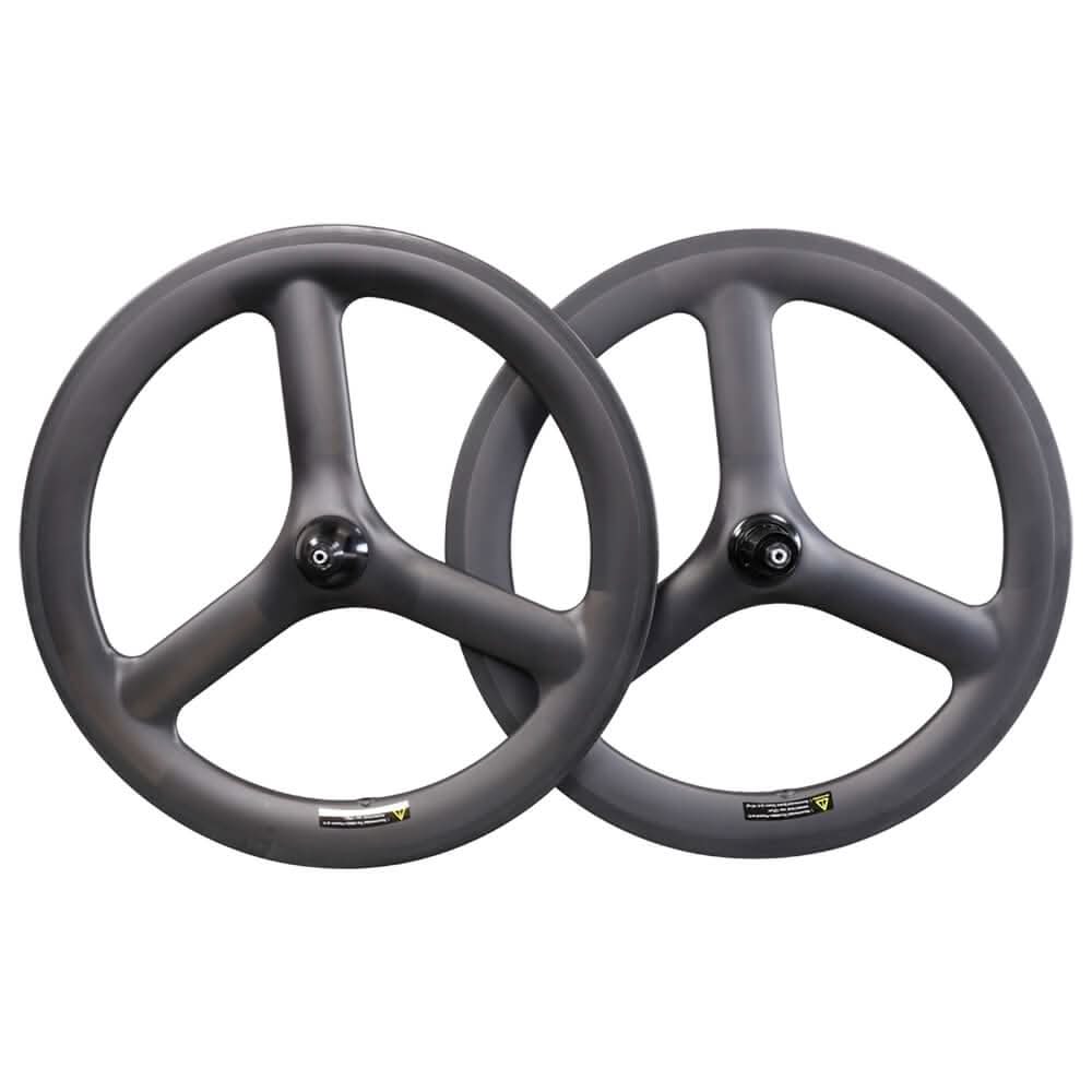 ICAN 20 inch 451 Rim Brake Tri-spokes Carbon Wheels for Folding Bike