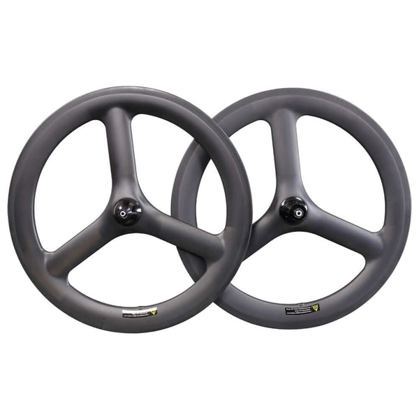 ICAN Carbon 20 Zoll 3 Speichen Radsatz fur BMX Rad Faltrad Rennrad Drahtreifen Tubeless Ready ICAN Cycling