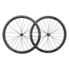ICAN Road Disc Wheelset 40C Clincher Tubeless Ready 25mm Wide Novatec 411/412SB hubs and Sapim CX Leader Round Spokes