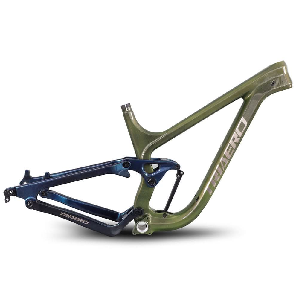 fahrradrahmen vollgefedert Bester vollgefederter Carbon-Enduro-MTB-Rahmen mit 150 mm Federweg P9 – ICAN Cycling