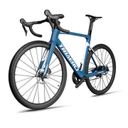Карбоновый дорожный дисковый велосипед Triaero A9 в синем цвете Shimano R8000 GROUPSET