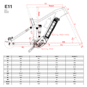 150mm Reise eBike Enduro Rahmen E11