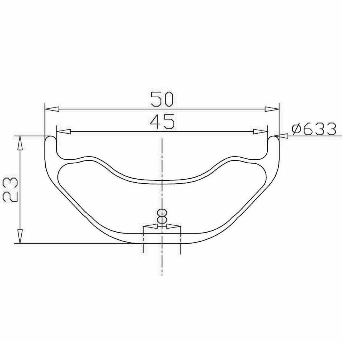 29er Rim Measure 29er Carbon MTB Rim 50mm width 23mm depth F945 – ICAN Cycling